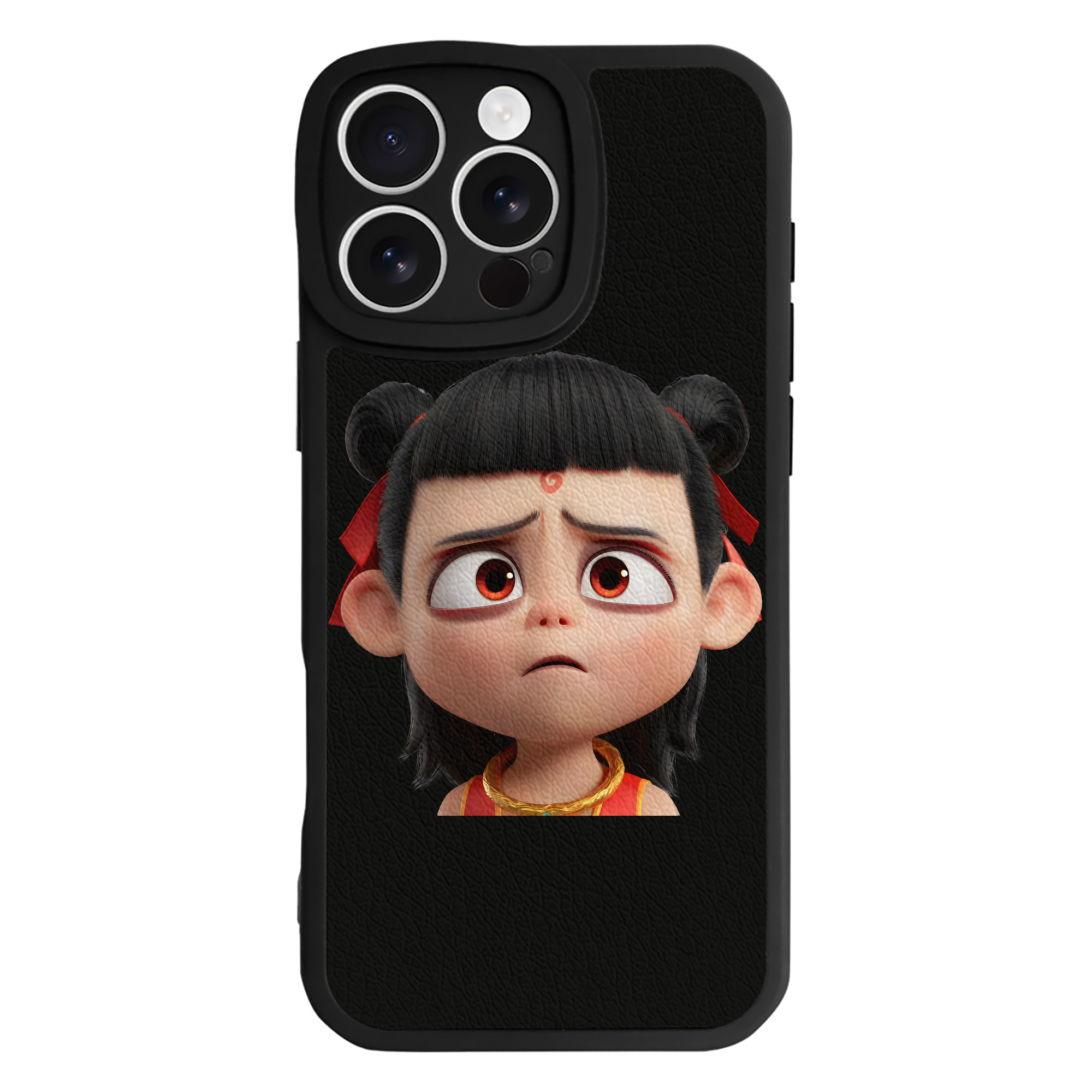 （画像用） Ne Zha 2 ナタ 魔童の大暴れ 【iPhone 16シリーズ対応】シリコンスマホケース（レザー調） 材質：シリコン